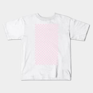 retro light pink gingham pattern Kids T-Shirt